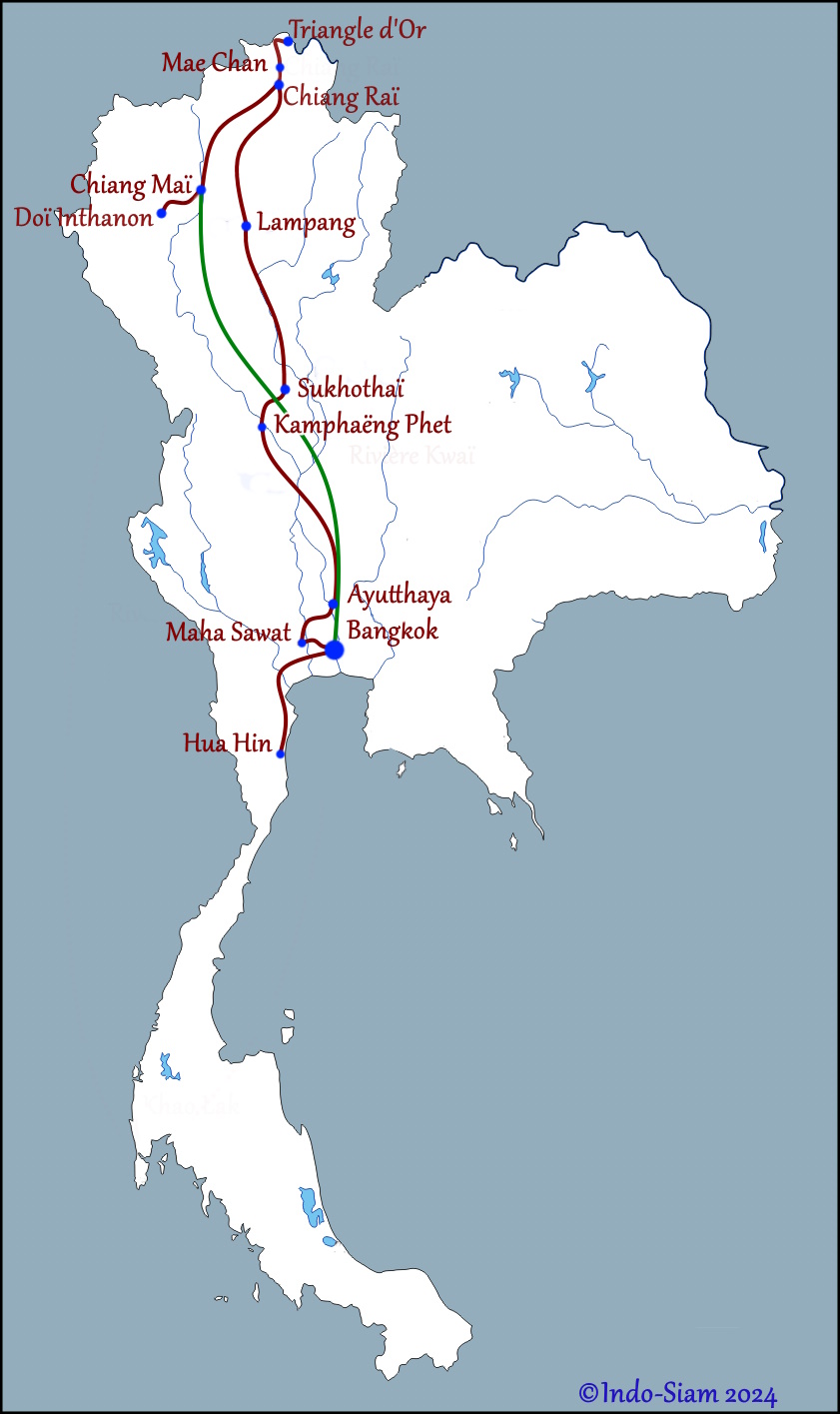 Bangkok, la rivière Kwaï et le Triangle d'Or